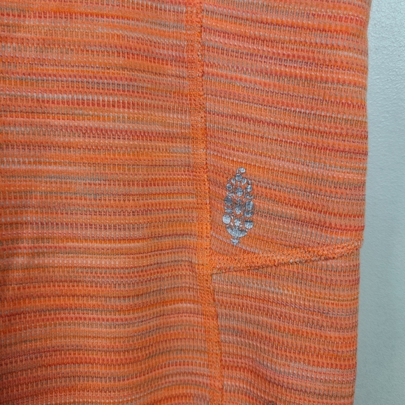 Free People Movement Roll Out Leggings Heathered Neon Mango 7/8 Size Small - Picture 7 of 10